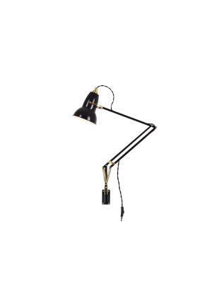 Anglepoise Original 1227 Brass Lamp with Wall Bracket black