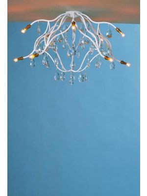 Anthologie Quartett Jahreszeiten Winter Ceiling Lamp 90 cm, white