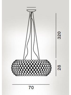 Foscarini Caboche Plus Sospensione Grande LED spare part