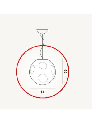 Foscarini Hoba Grande Sospensione Ersatzglas / Foscarini Hoba Grande Sospensione Replacement Glass