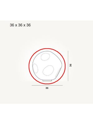 Foscarini Hoba Grande Tisch und Deckenleuchte Ersatzglas / Foscarini Hoba Grande Table and Ceiling Lamp Replacement Glass