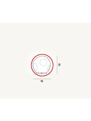 Foscarini Hoba Midi Tisch - Decken - Wandleuchte Ersatzglas / Foscarini Hoba Midi Table - Ceiling - Wall Lamp Replacement Glass