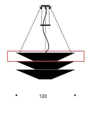 Ingo Maurer Floatation 1 oberer Ersatzschirm / Ingo Maurer Floatation 1 upper replacement shade