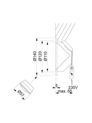 Less'n'more Mimix Concret Construction Spotlight M-BUS accessory