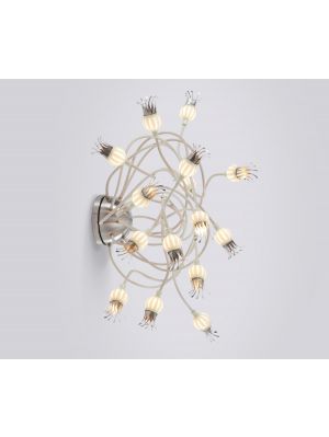 Serien Lighting Poppy Ceiling 15, shades ceramics, arms beige (wall mounting)